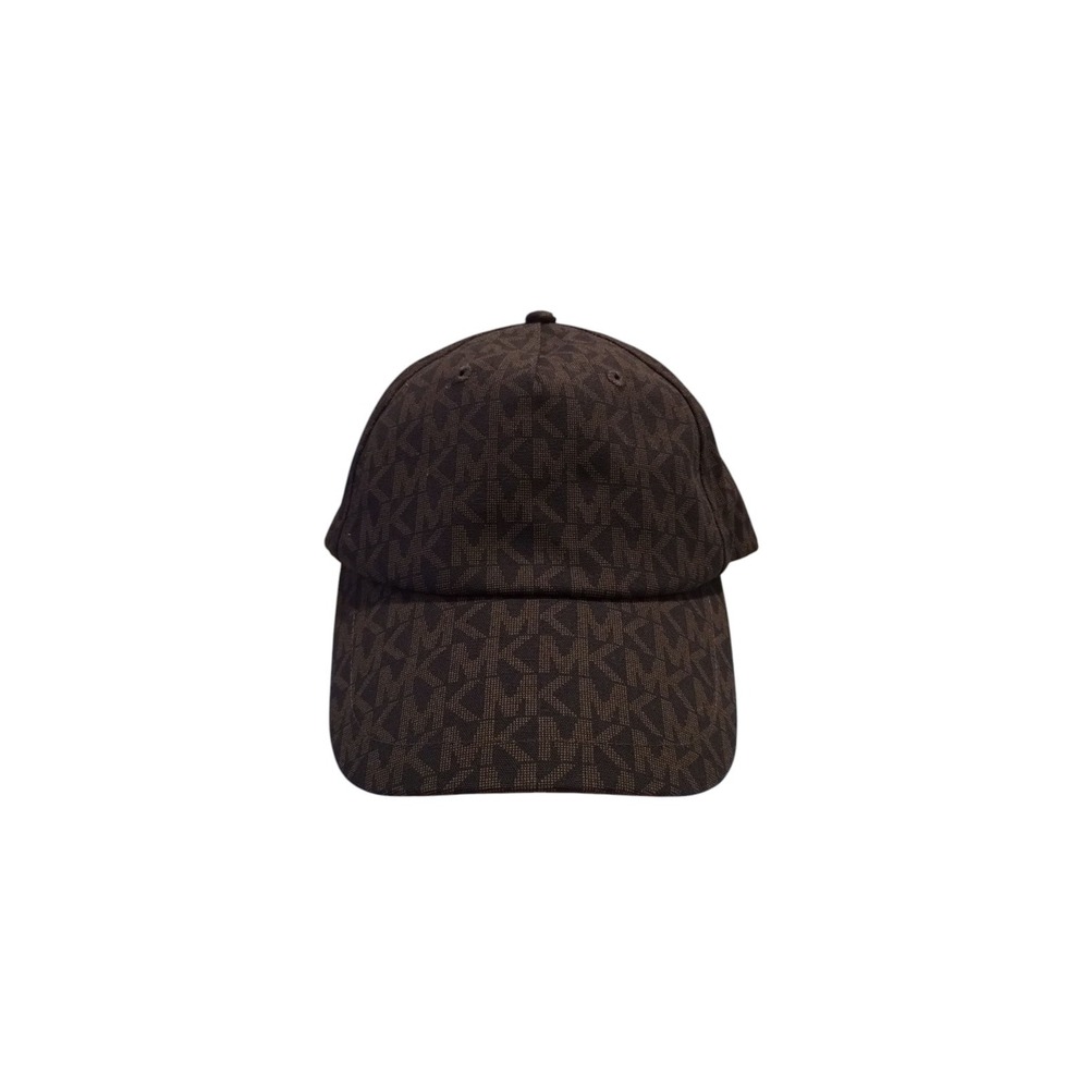 Michael Kors Monogram MK Logo Brown‎ Baseball Cap Hat Adjustable Printed Logo